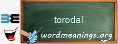 WordMeaning blackboard for torodal